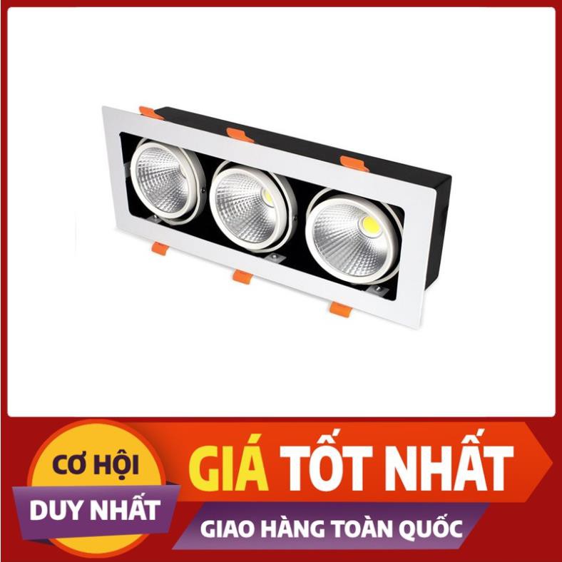 Đèn LED rọi âm trần đơn 10W - đôi 20w - ba 30w 💖HÀNG CHÍNH HÃNG - BẢO HÀNH 2 NĂM 💖 pp chính hãng