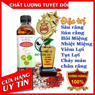 Nước súc miệng. ngừa sâu răng hôi miệng. hết đau răng nhiệt miêng sún răng chảy máu răng.