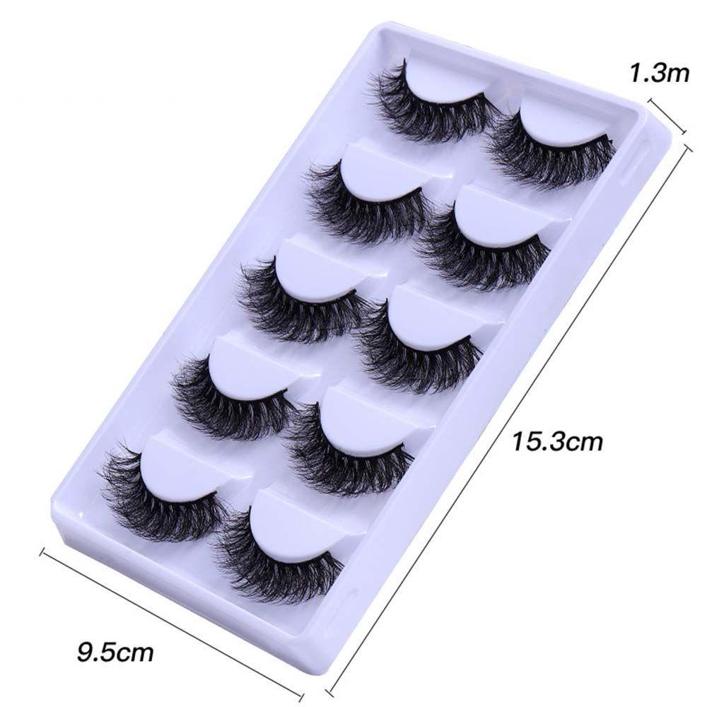 Bộ 5 Cặp Lông Mi Giả Handmade Nối Dài Lông Mi