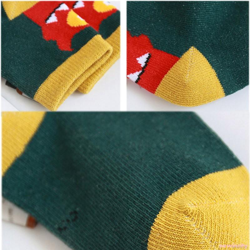 Set 5 Đôi Tất Hoạ Tiết Kẻ Sọc Phong Cách Hàn Quốc Cho Bé