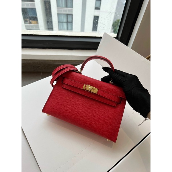 Túi HM Kelly Nguyên bản Sz 21cm Chất da thật Fullbox + túi vải + bill
