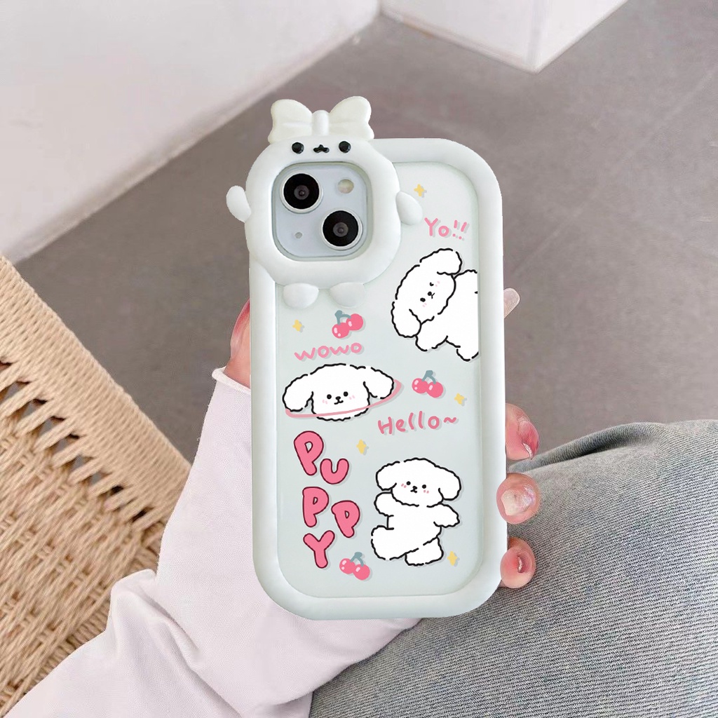 Ốp lưng iphone nơ camera hình vuông puppy run 6/6splus/7/7plus/8/8plus/x/xr/xs/11/12/13/pro/max/plus/promax-Awifi M5-5