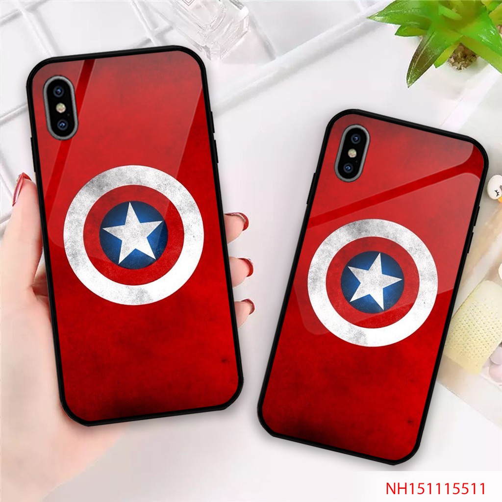 [FREESHIP 250K] - ỐP IPHONE, SAMSUNG TRÁNG GƯƠNG IN HÌNH KHIÊN CỦA captain america NH151115511