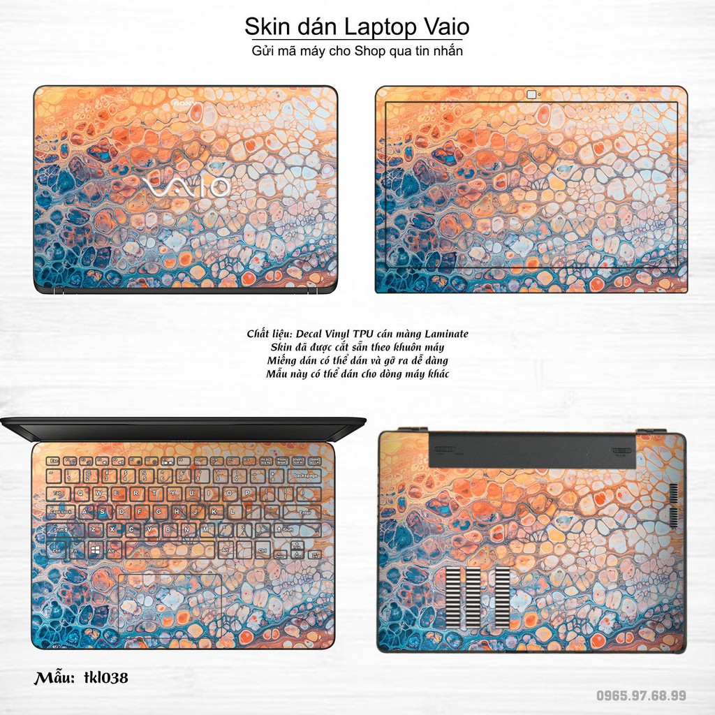 Skin dán Laptop Sony Vaio in hình thiết kế nhiều mẫu 6 (inbox mã máy cho Shop)