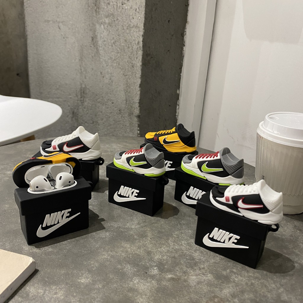 Case Airpods - Ốp Airpods 1/2/Pro - Hộp Giày Ni-ke Kèm Móc Khóa Giày
