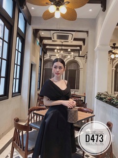 Bigsize Đầm dập li D473