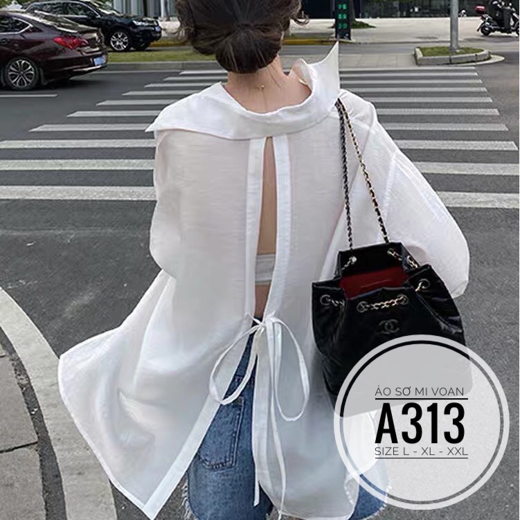 BIGSIZE Áo sơ mi voan A313
