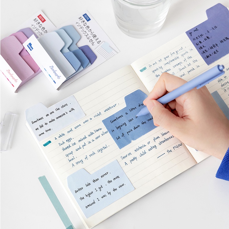 Giấy Ghi Chú Dạng Rời Màu Pastel Mới Lạ Để Làm Sổ Kế Hoạch Đánh Dấu Trang Sách Văn Phòng Trường Học