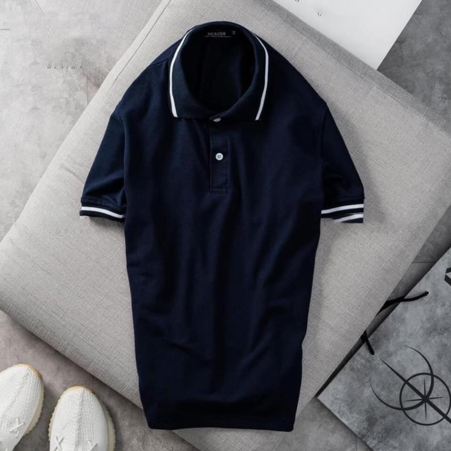 Áo Polo Nam Nữ Unisex Aristino - Áo Phông Nam Nữ Polo Có Cổ Siêu Đẹp - Phối viên đẹp, vải mềm, co giãn, mặc siêu mát ་