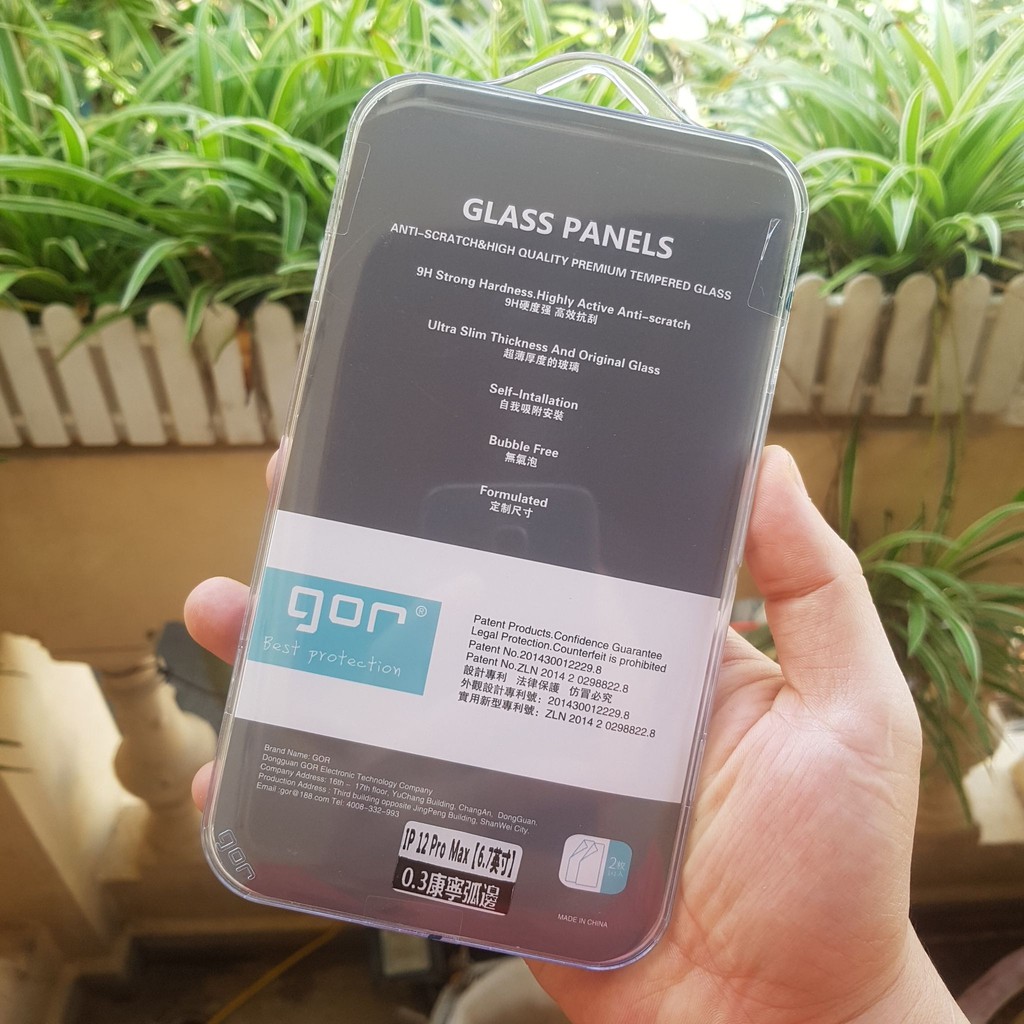 Bộ 2 kính cường lực Gor cho iPhone 15 Pro Max , 14 Pro Max, 14,13 Pro Max ,12,11 trong suốt, siêu cảm ứng