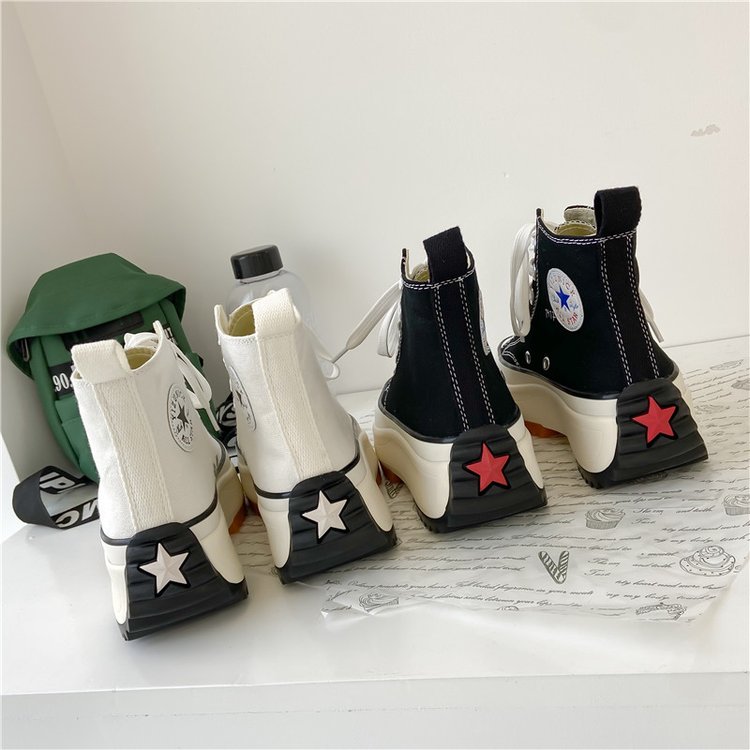 Giày Vải Cổ Cao Phong Cách Cá Tính Thời Trang Cho Phụ Nữ | BigBuy360 - bigbuy360.vn