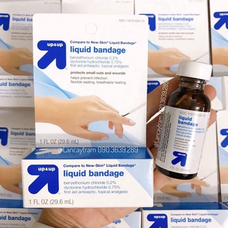 BĂNG KEO LỎNG DÁN BẢO VỆ VẾT THƯƠNG LỎNG UP & UP LIQUID BANDAGE 29.6ML