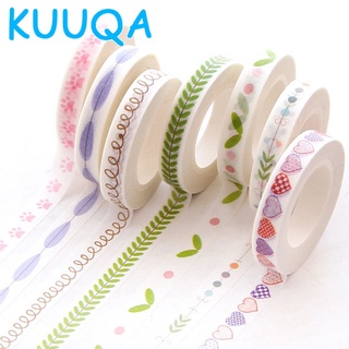 Băng Keo Giấy Dán Trang Trí Sổ Tay/Nhật Ký Tự Dính Dễ Xé