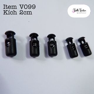 Nút chận áo khoác - nút chận nhựa 1 lô size 2cm v099 - bella button garment accessories