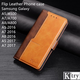 Bao da điện thoại TPU mềm nắp lật thời trang cho Samsung Galaxy A7/A5 2017 A8/A7/A5 2016 A8/A800 A7/A700 A5/A500