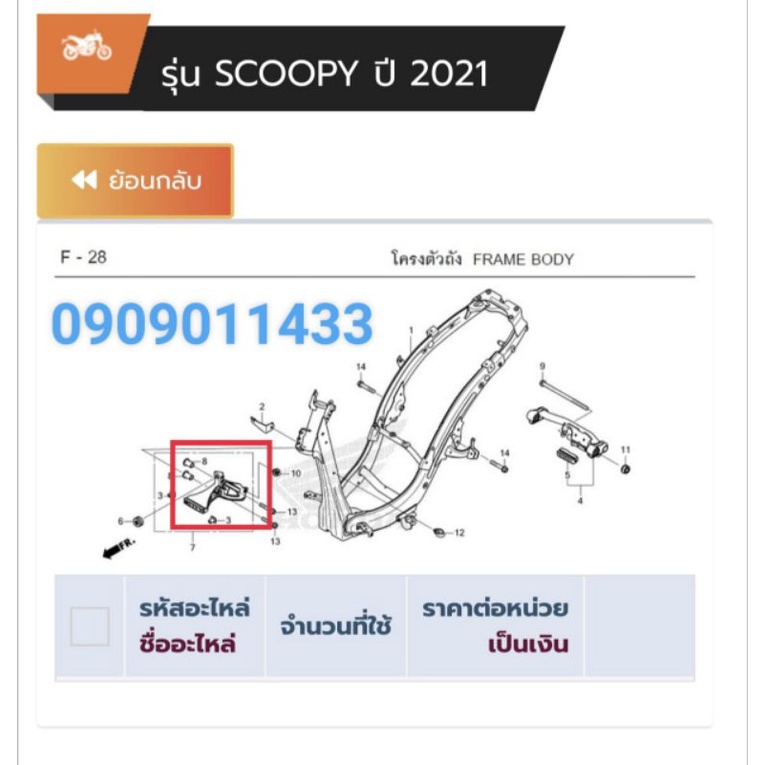 Pát mặt nạ xe Scoopy 2021 đến 2023