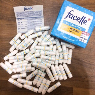Bán lẻ 20 cái tampon facelle băng vệ sinh dạng ống