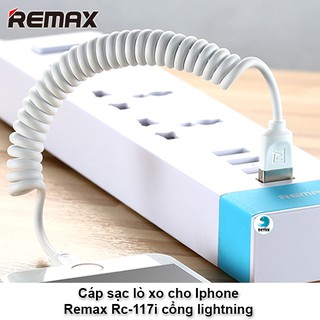 Cáp sạc lò xo Remax RC-117m, RC-117a - cho Android