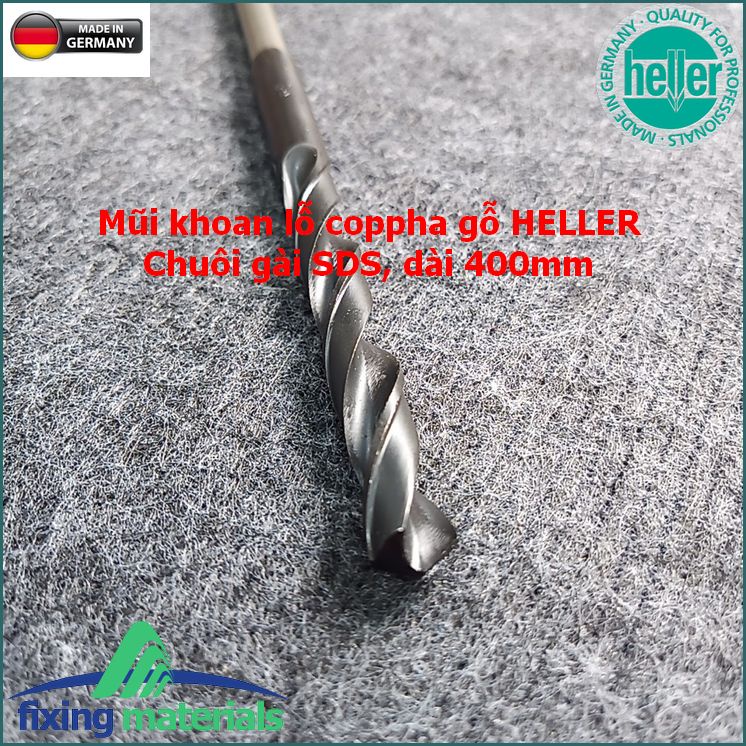 Mũi khoan lỗ coppha gỗ HELLER CV Formwork (Thép CV, nhập khẩu Đức)