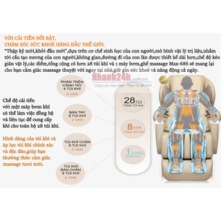 Ghế massage toàn thân Max 684