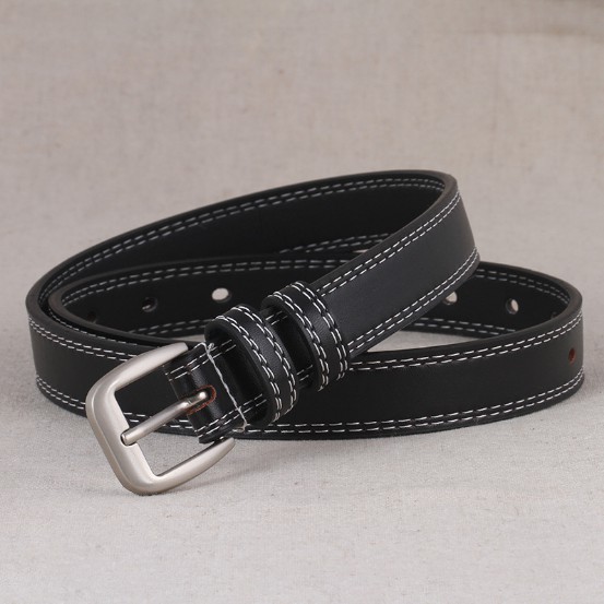Thắt lưng nam nữ thời trang dây nịt nữ bản nhỏ 2.3 cm chất da PU hàng Quảng Châu cao cấp