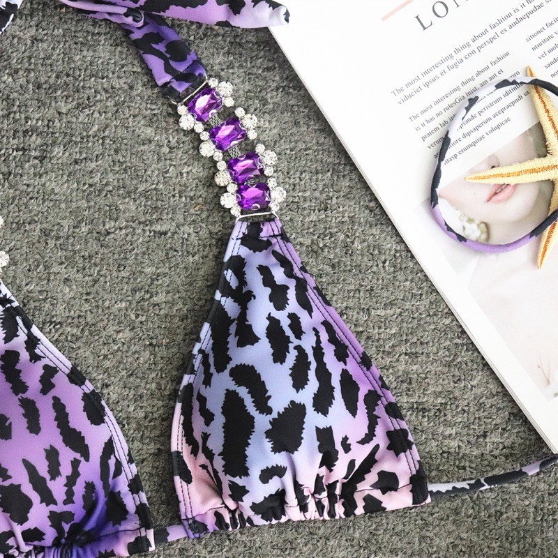 [BKN901] &lt;ÂU&gt; SET BIKINI BEO TÍM MIX ĐÁ (CHUN MÔNG)