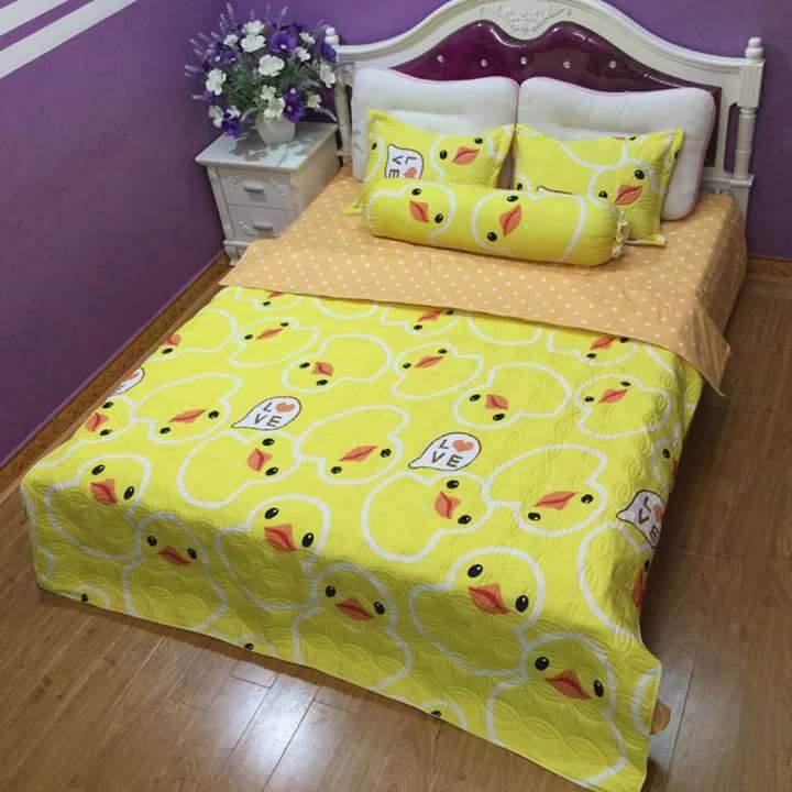 bộ chăn ra 5 món siêu cute cotton hàn quốc