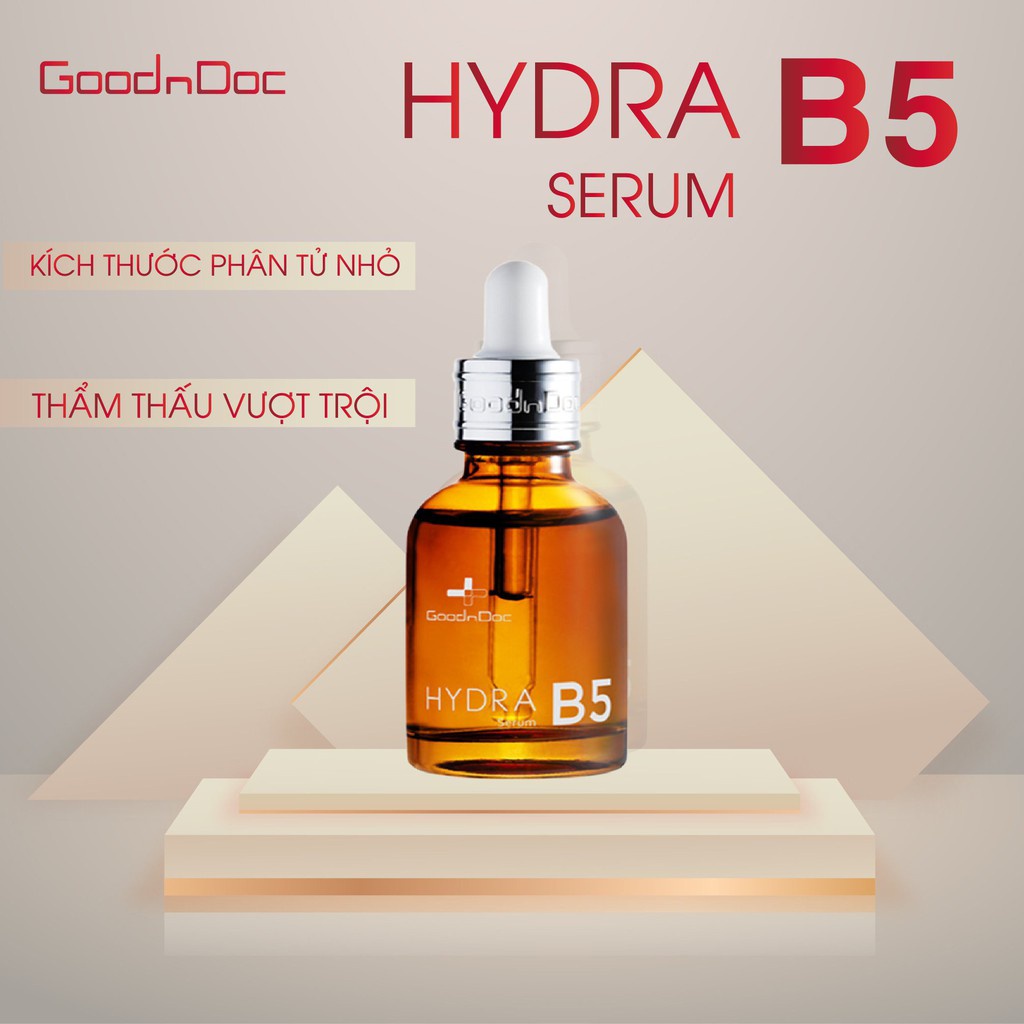 Serum GoodnDoc B5 HYDRA Dưỡng Ẩm Phục Hồi Làm Trắng Sáng Da Mờ Thâm Sạm Nám Cấp Nước Chống Lão Hóa da