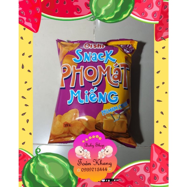 BÁNH OISHI SNACK PHO MÁT MIẾNG 39GRAM