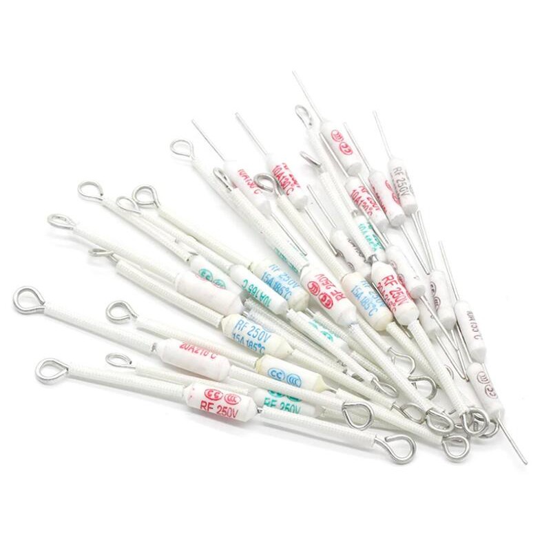 Cầu Chì Nhiệt Độ 130/155/165/185/216/230/240C Bằng Gốm Sứ Rf 250V 10A 15A 20A