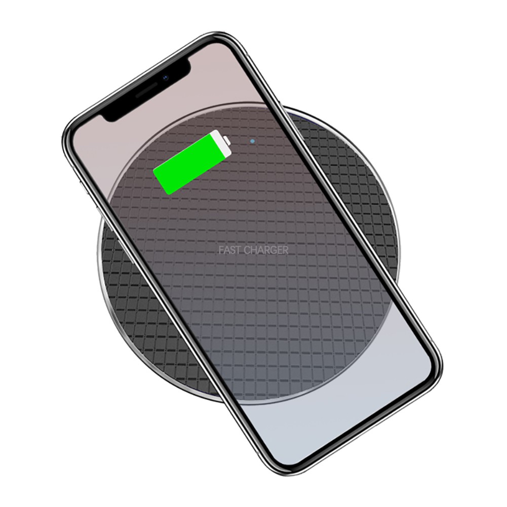 PUR 10W QC Desktop Round Fast Wireless Charger for iPhone 8P XR Xiaomi 9 Samsung Huawei Fast Charger