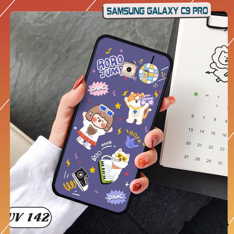 Ốp lưng Samsung Galaxy C9 Pro  lưng nhám viền dẻo