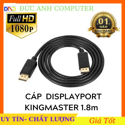 CÁP 2 ĐẦU DISPLAYPORT KINGMASTER KM030