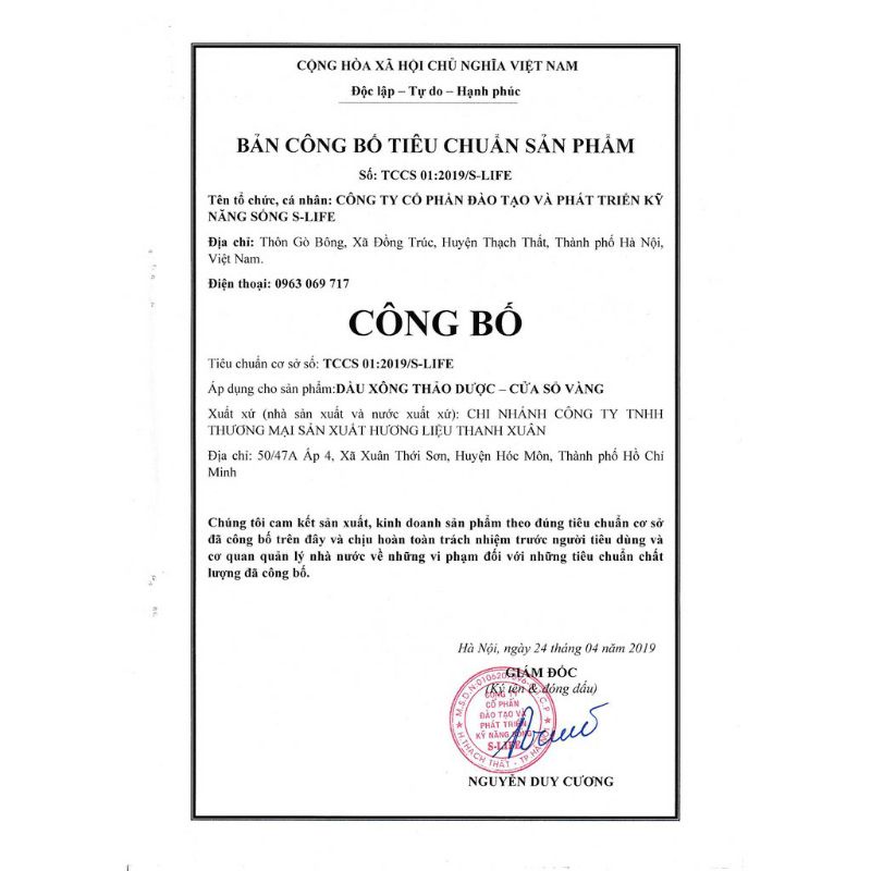 Tinh dầu xông csv
