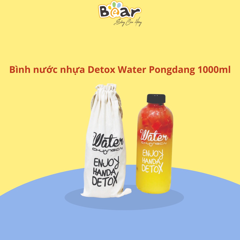 Bình nước nhựa Detox Water Pongdang 1000ml