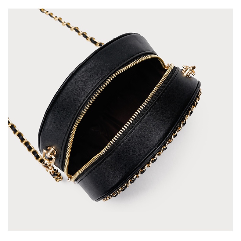 🌸Hàng Order🌸 Túi Xách Nữ CEEKAY Kiểu Dáng Tròn Họa Tiết Da Trần Quai Da Phối Xích Sang Chảnh Nữ Tính 🌸Hàng Quảng Châu