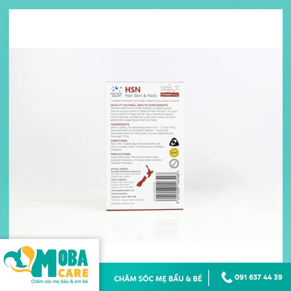 Viên uống HSN Deep Blue Health dưỡng ẩm sáng da dưỡng tóc móng | BigBuy360 - bigbuy360.vn