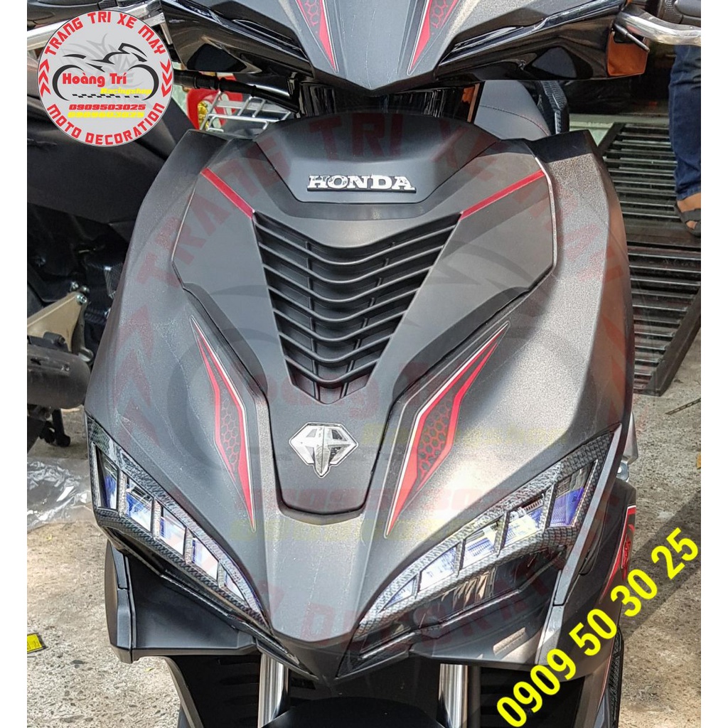 Mặt Nạ Airblade 2020 - 2021-2022  Kiểu SH Ý Gắn Cho Airblade 2020 - 2021-2022 đời mới Chính Hãng Motorart, Mặt nạ AB 160