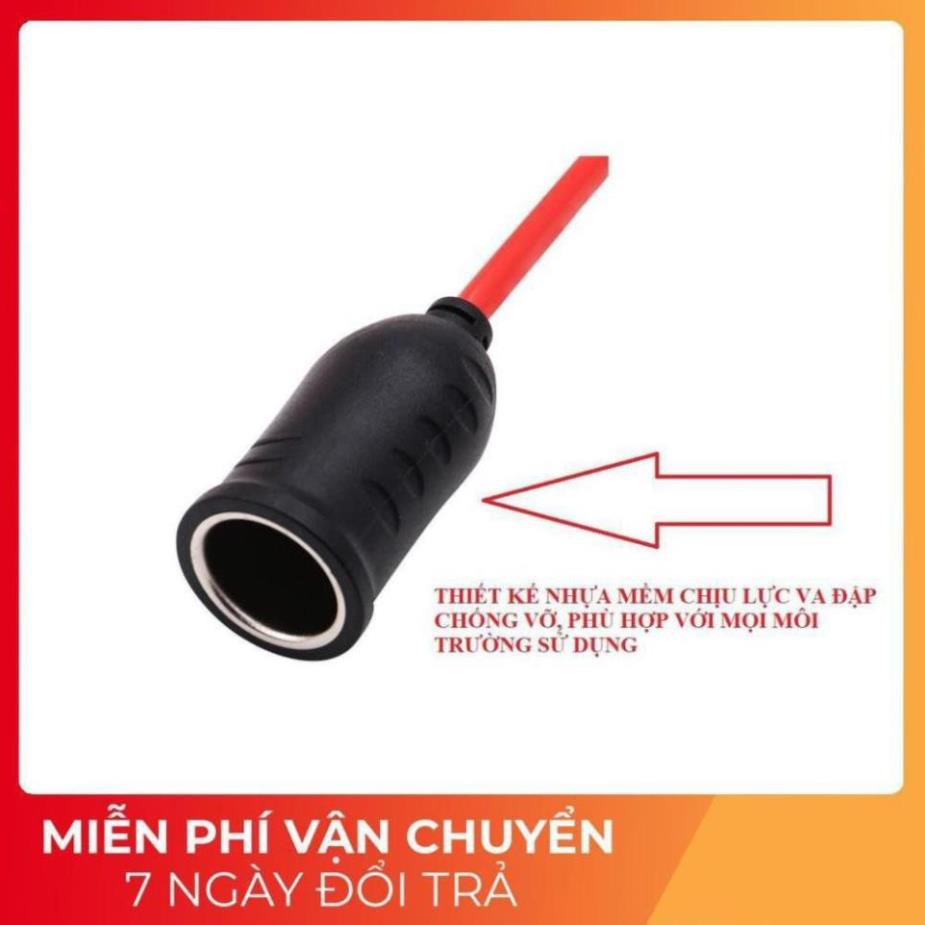 Dây Cáp Nối Dài Tẩu Sạc 3A - 10A Cho Xe Hơi, Ô tô 12V 24V Lõi Đồng Cao Cấp