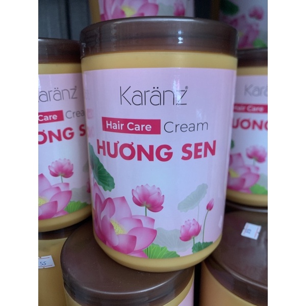 Ủ tóc hương sen Karanz 1000ml ♦️CHÍNH HÃNG♦️hương thơm sang trọng, tinh tế, phục hồi tóc hư, nuôi dưỡng tóc