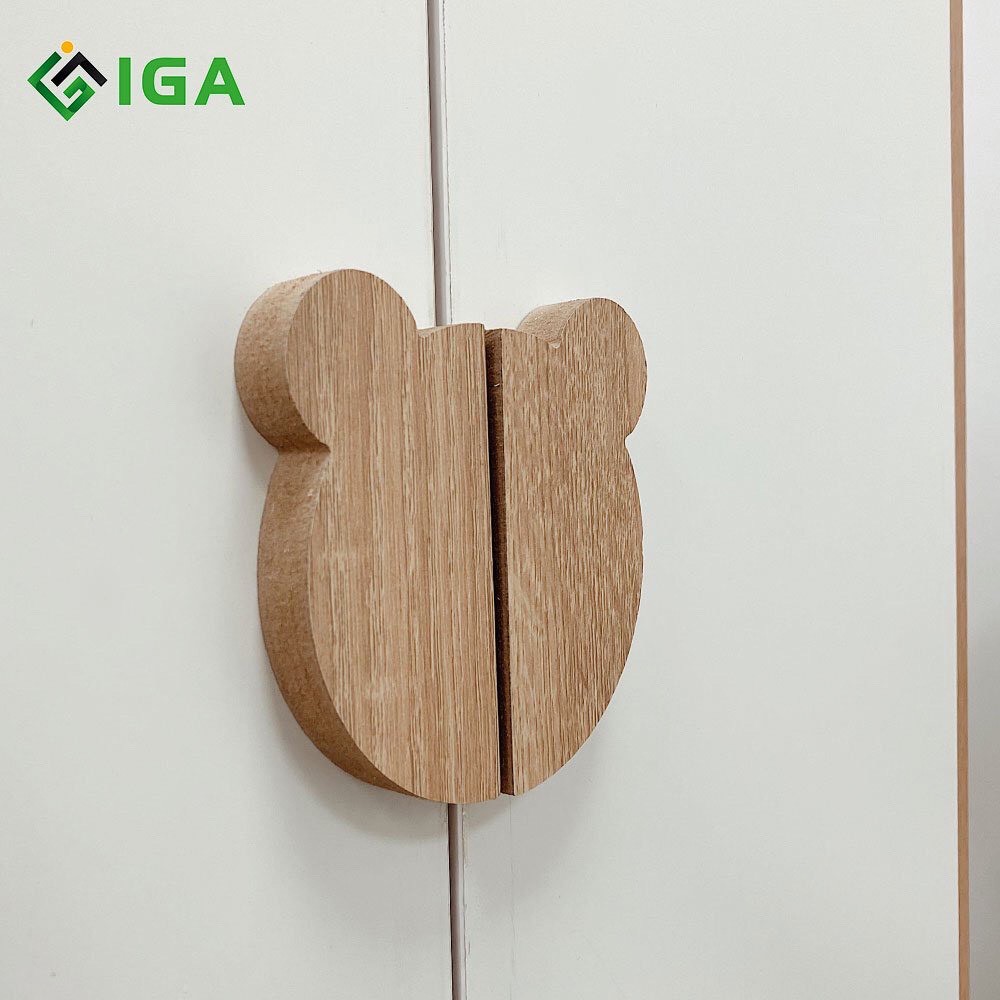 Tủ quần áo trẻ em, tủ gỗ đơn giản hiện đại IGA bear shelf - GP123