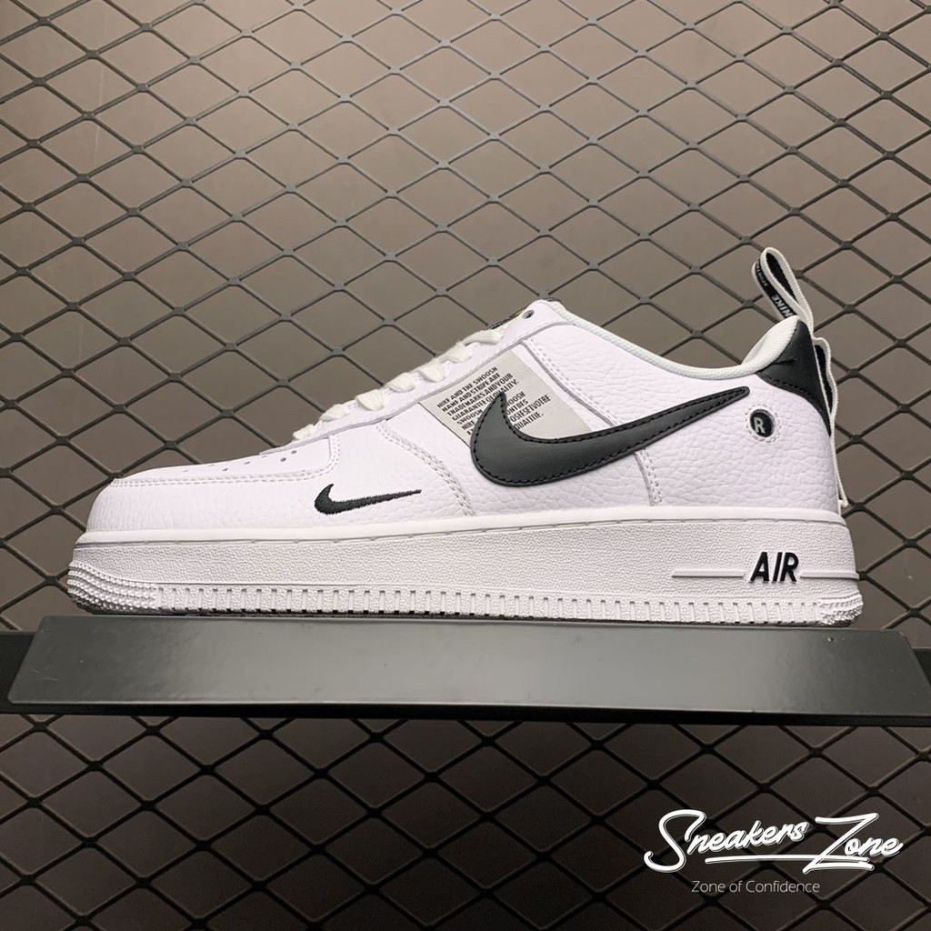 (FREESHIP+HỘP+QUÀ) Giày thể thao AIR FORCE 1 07 LV8 Utility Trắng gót đen thấp cổ siêu hot