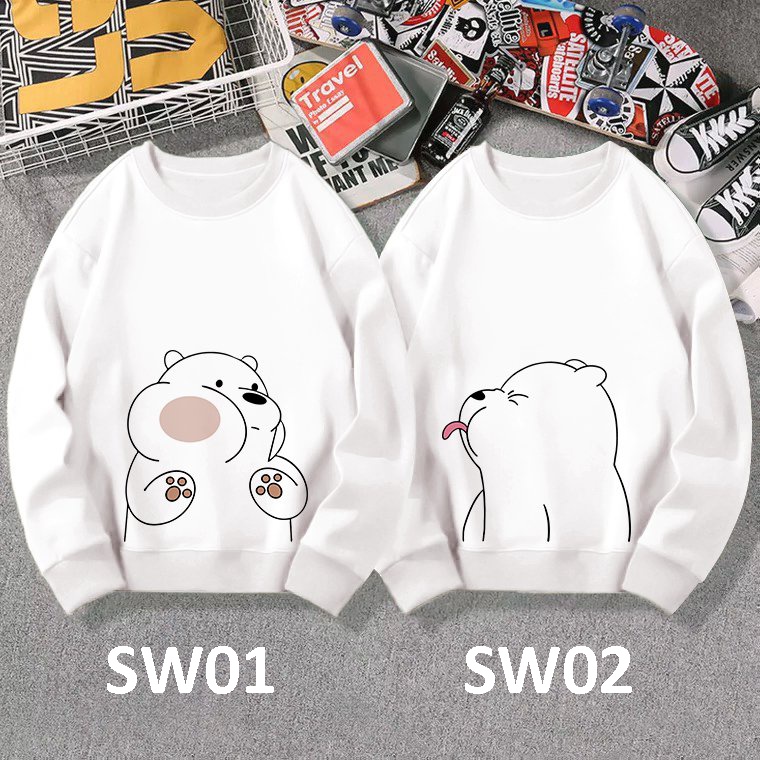 ÁO SWEATER NỈ UNISEX NAM NỮ SIÊU HOT DÀNH CHO CẶP ĐÔI SIÊU ĐÁNG YÊU