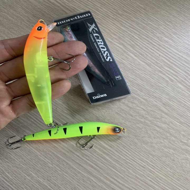 [ĂN LÀ DÍNH] mồi lure X-CROSS 95 SSR 95mm x 12g, mồi lure chìm câu biển dạ quang, mồi giả câu cá chẽm cực rẻ