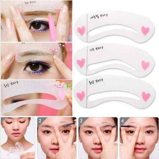 Bộ khuôn vẽ chân mày Hàn Quốc 3 kiểu chỉ 20k