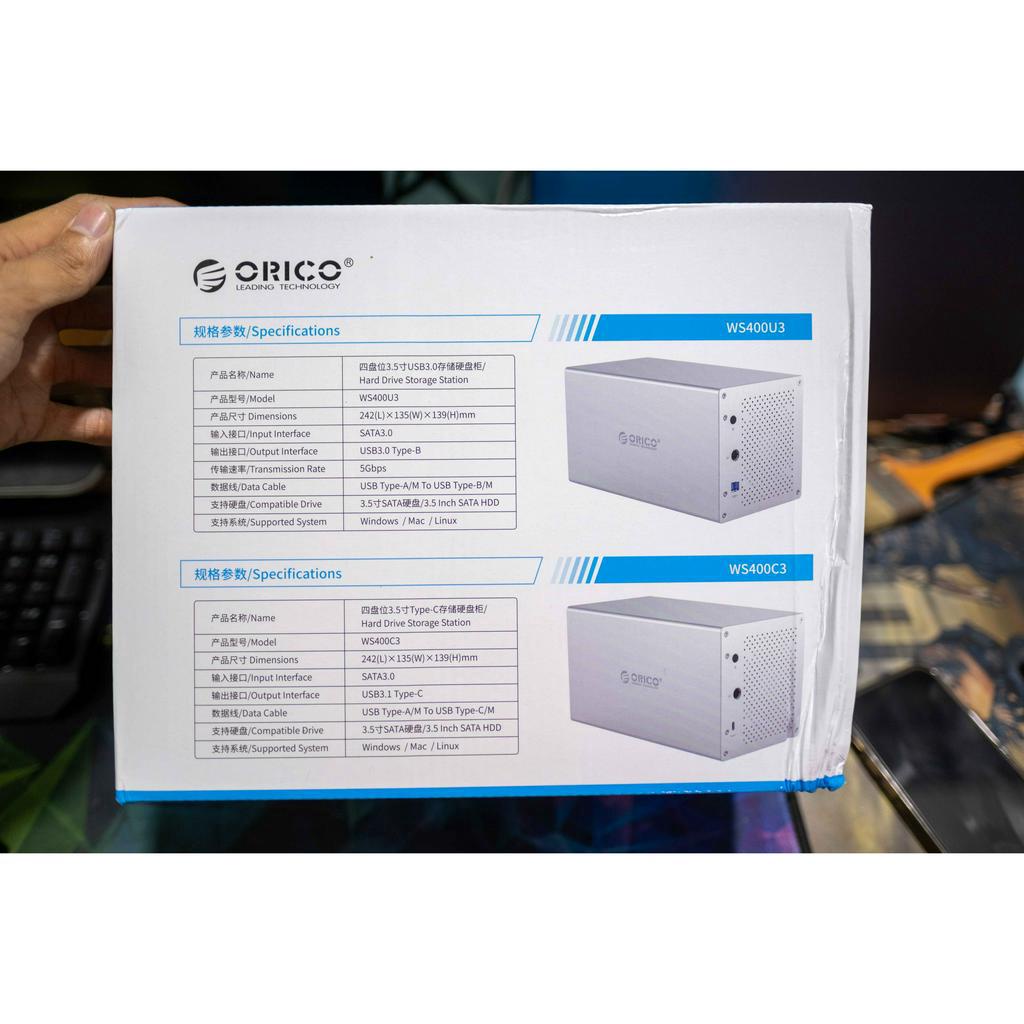 Dock ổ cứng 4 bay ORICO-WS400C3 USB Type C