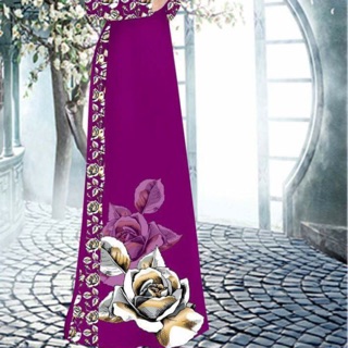 VẢI ÁO DÀI IN 3D kts