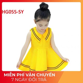 Váy đầm bé gái cổ hải quân điệu đà - hg055