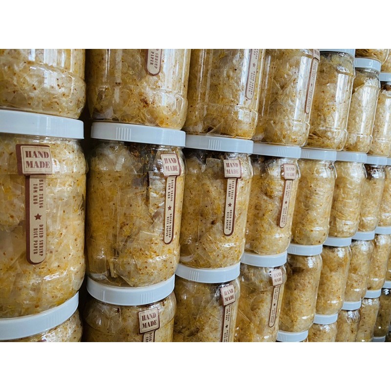 Ăn là ghiền.350gr.BÁNH TRÁNG TÔM KHÔ CHÁY TỎI.