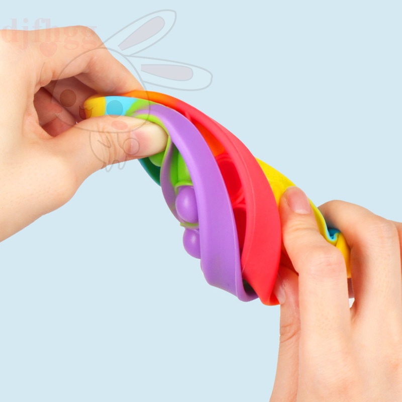 【Giao hàng nhanh】Push Pop It Fidget Toy Đồ chơi Rainbow  Color Finger Pressure Bubble Sensory Toys đồ chơi Bóp bong bóng thư giãn xả stress / Đẩy bong bóng Giúp Giảm Căng Thẳng Hiệu Quả